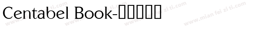 Centabel Book字体转换